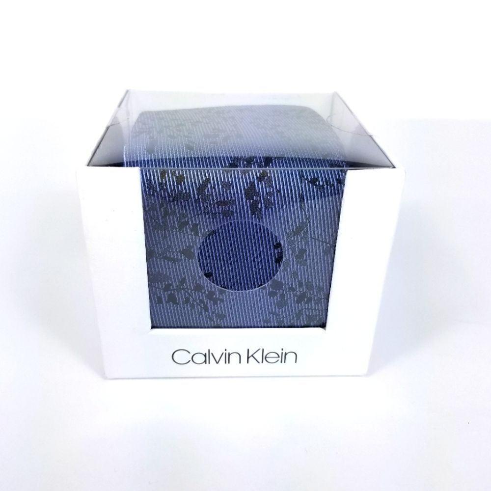 Calvin Klein Blue Navy Tie Gift Box Men’s Designer Necktie Business Wedding